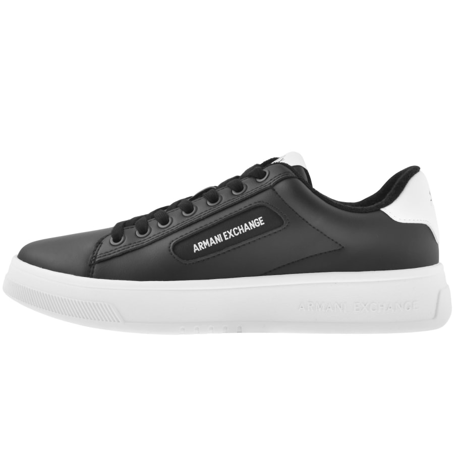 Armani Exchange Logo Trainers Black Mainline Menswear Ireland
